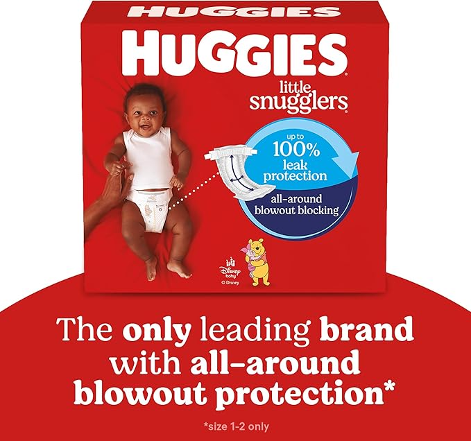 Huggies Size 3 Diapers, Little Snugglers Baby Diapers, Size 3 (16-28 lbs), 168 Count (6 Packs of 28), Packaging May Vary