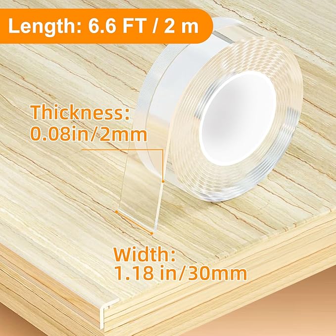 Clear Soft Corner Protectors for Furniture Strip,1.18 in x 6.6 FT,Sharp Edge & Table Bumper,Window Edge,Wall Protector, Soft Corner Guards Safe for Proof,Table Corner Protectors in Family