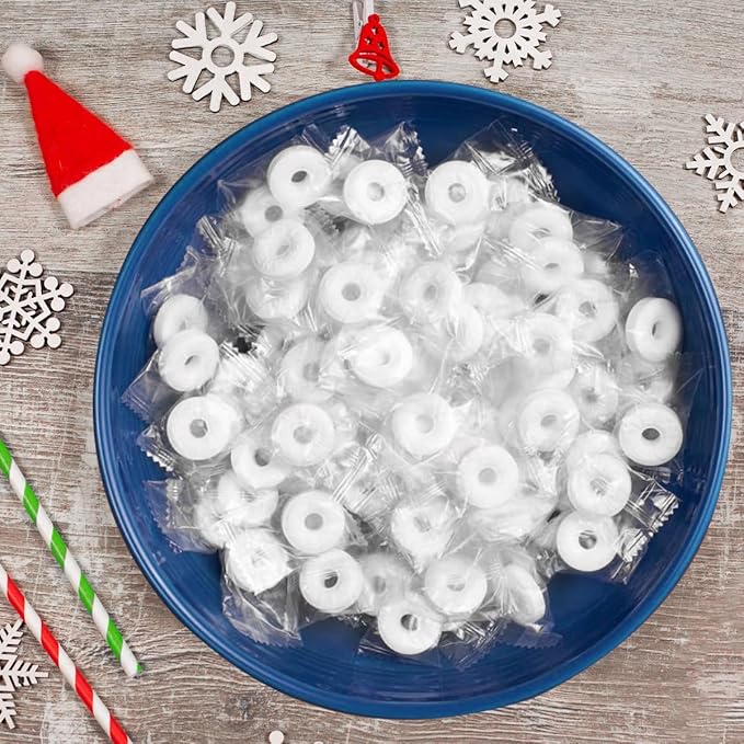 Pep O Mint Hard Candy, 2lb + 2oz Bulk Pack of Mints Individually Wrapped, Bulk Mints for Parties and Events, Ideal Peppermint Candy for Refreshing Breath and Enjoyable Snacking