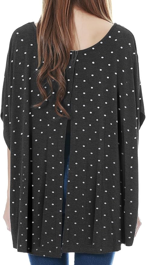 Smallshow Women's Nursing Top Maternity Poncho for Breastfeeding