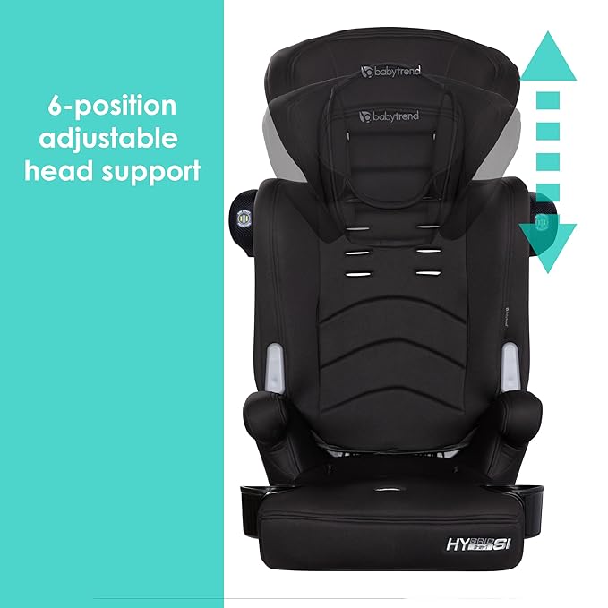 Baby Trend Hybrid SI 3-in-1 Combination Booster Car Seat with Side Impact Protection, Hoboken Black