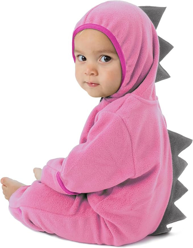 Cuddle Club Fleece Baby Bunting Bodysuit with Hood, Convertible Mittens & Booties, Car Seat Friendly, Soft & Warm, Easy Zip