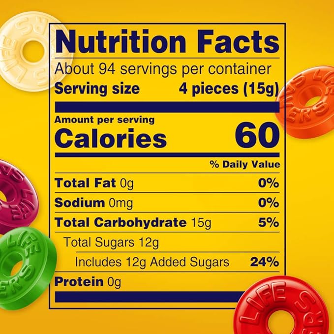 LIFE SAVERS Hard Candy Bag 5 Flavors, Hard Candy Individually Wrapped for Goodie Bags, Road Trips, Treats, Offices, Celebrations, 50-Ounce Party Size
