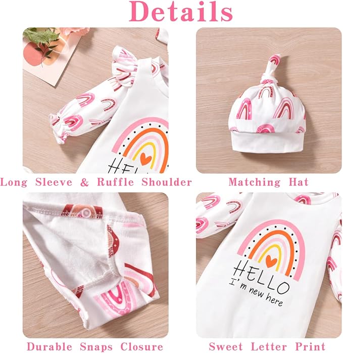 Aalizzwell Newborn Girl Romper