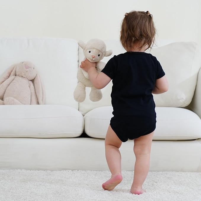 Cnins Funny Baby Bodysuit & Daddy Matching Cotton Outfit for Wild One 1st Birthday, Unisex Newborn Infant Clothes 0-24M