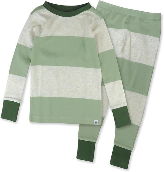 HonestBaby 2-Piece Pajamas Sleepwear Pjs 100% Organic Cotton for Baby, Toddler, Kids, Boy