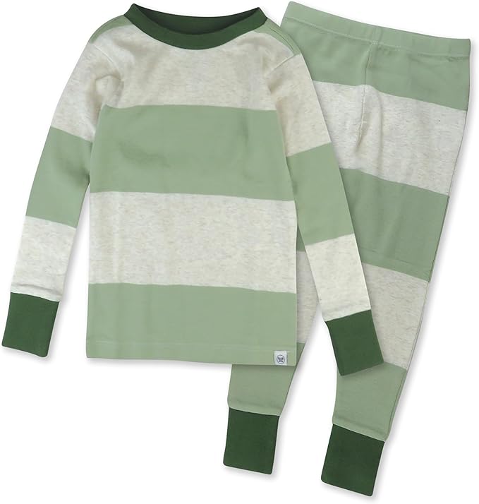 HonestBaby 2-Piece Pajamas Sleepwear Pjs 100% Organic Cotton for Baby, Toddler, Kids, Boy