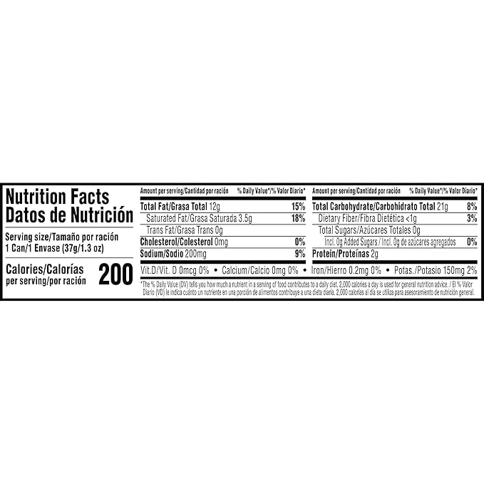 Pringles Potato Crisps Chips, Lunch Snacks, Office and Kids Snacks, Grab N' Go, Original (12 Cans)