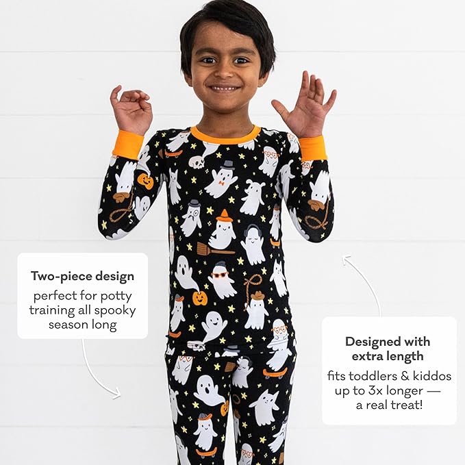 Little Sleepies Two-Piece Pajama Set for Boys & Girls, Soft Viscose from Bamboo Toddler Pajamas for Kids, Family Matching PJs