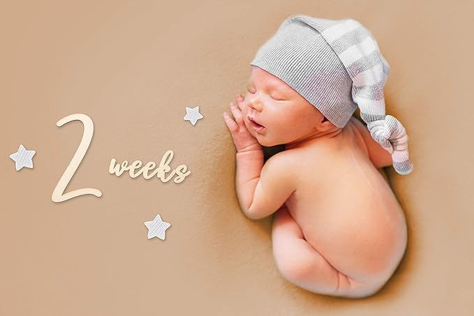 Baby Milestone Numbers|Baby Photo Props Wooden|Newborn Birth Announcement Card Wooden|