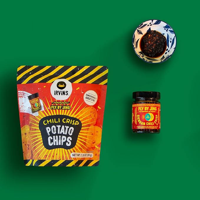 IRVINS x Fly By Jing Chili Crisp Potato Chips 3-Pack (2.8 oz)