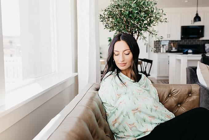 Copper Pearl Multi-Use Cover: Car Seat Covers, Nursing Cover, and Stroller Cover for Sun - Stretchy Fabric, All-Season Use, Stylish Designs, Easy Access for Moms - Cusco