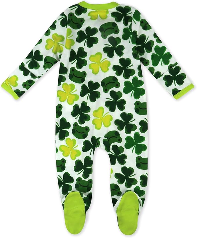 HonestBaby Baby Celebration Sleep & Play Footed One-Piece Pajama Sleeper 100% Organic Cotton