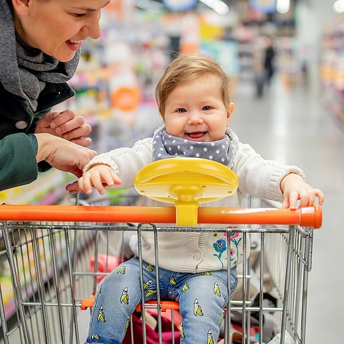 Accmor Stroller Steering Wheel Toy, Pretend Driving Simulated Steering Wheel for Baby Stroller Shopping Carts, Universal Detachable Funny Stroller Shopping Carts Toy Attachment Accessories