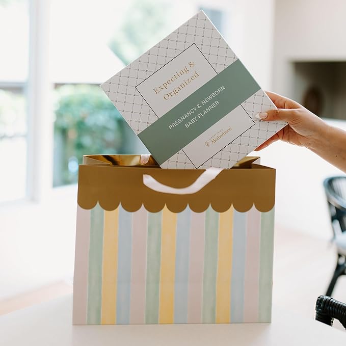 Expecting and Organized New Baby Planner – Pregnancy Organizer and Checklist Journal for First-Time Moms – 140+ Page Hardcover Keepsake by Undefining Motherhood