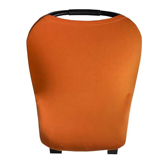 Baby Car Seat Cover Canopy and Nursing Cover Multi-Use Stretchy 5 in 1 Gift "Blaze" by Copper Pearl