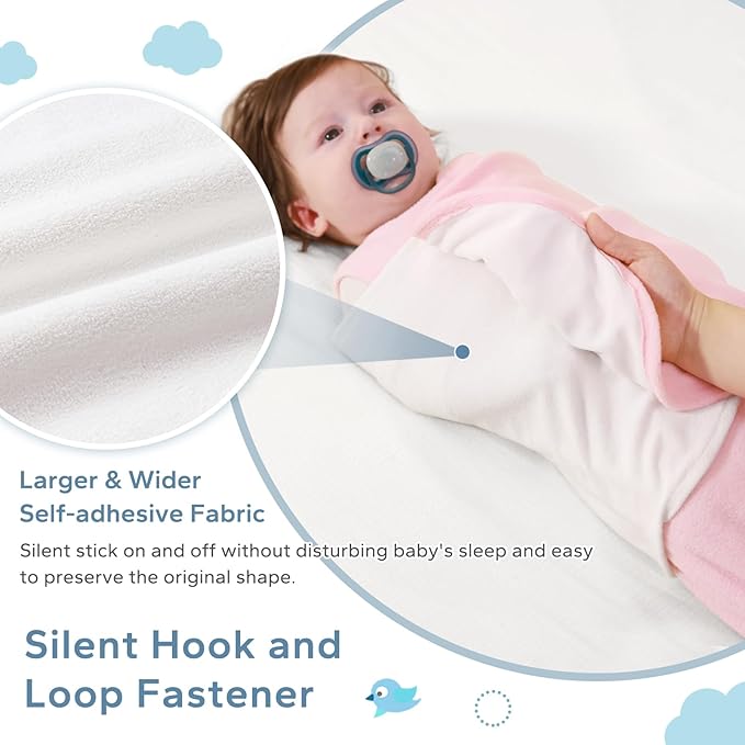 ZIGJOY Swaddle Sleep Sack Newborn 1.5 Tog Fleece Wearable Blanket Baby 0-3 3-6 6-12 Months - Winter Sleeping Sacks Bag