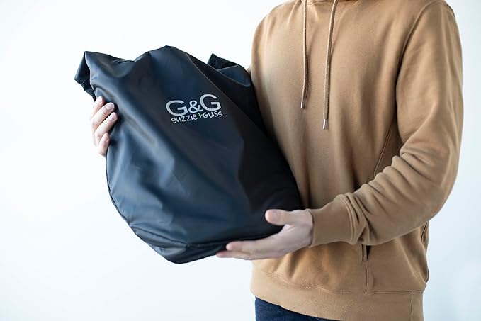 guzzie+Guss Perch Clip-On Table Chair – Easy Setup for Travel (Restaurants, Picnics), at Home (Kitchen Islands, Dining Tables) - Secure & Portable Seating, Machine Washable Fabric - Bordeaux