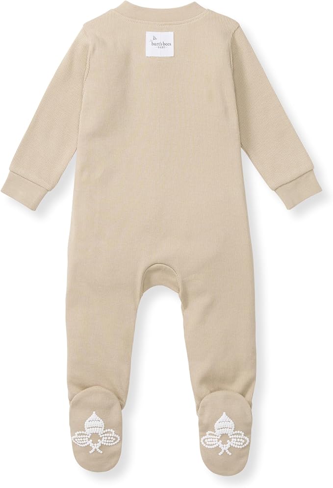 Burt’s Bees Baby Boys' One-Piece Sleep and Play 100% Organic Cotton PJs