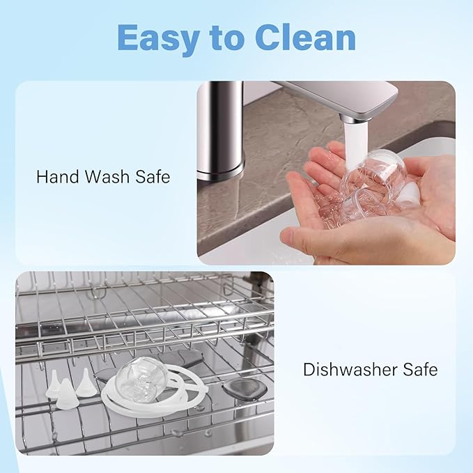 Nasal Aspirator for Baby, Nose Sucker with 9 Suction Levels, Electric Snot Sucker, 3 Levels Night Light & Nursery Rhyme Soothing Function, Food-Grade Silicone Tips