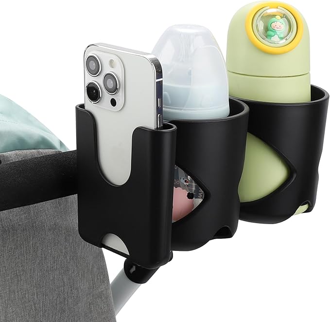 Accmor Universal Cup Holder, Stroller Cup Holder, 360° Rotatable Large Caliber Designed Bottle Holder for Stroller, Bike, Wheelchair, Walker, Scooter