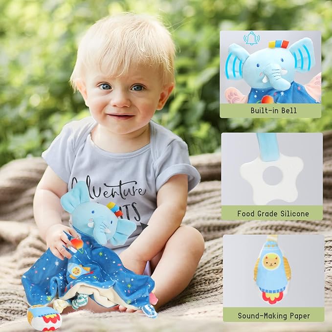 Baby Boy Gifts Basket,Baby Shower Gifts for Boys,New Born Baby Boys Gift,Gender Reveal Gifts,Unique Baby Gift Essential Stuff,Rattle Swaddle Blanket Baby Boys Gifts