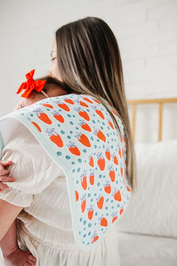 Copper Pearl Baby Burp Cloth Large 21''x10'' Size Premium Absorbent Triple Layer 3-Pack Gift Set Liberty