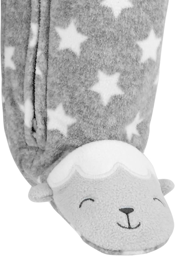 Simple Joys by Carter's unisex-baby 2-pack Neutral Fleece Footed Sleep and Play