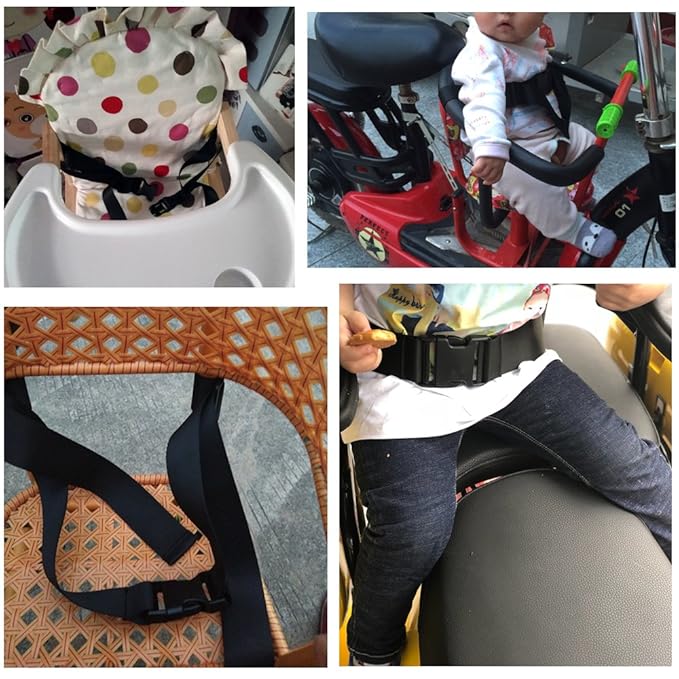 ZARPMA Baby 2 Point Safety Belt,Safety Harness for Child Kid Infant Safe Strap for Pushchair,HighChair,Child Chair,Stroller(1.4 M Length)