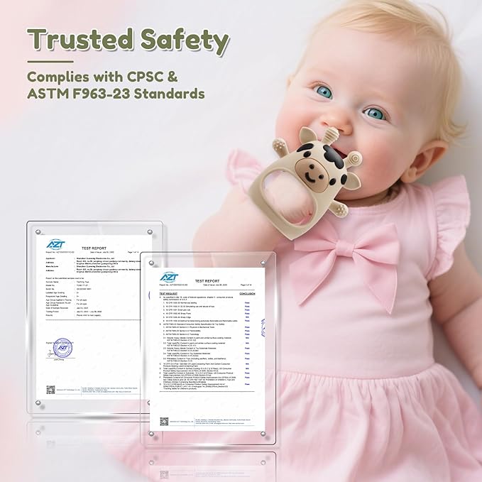 2 Pack Baby Teething Toys 0-6 6-12 Months, Adjustable Anti Dropping Wrist Teething Mittens, Food Grade Silicone Baby Chew Toys for Sucking Needs Teether for Newborns Infants Teething Relief