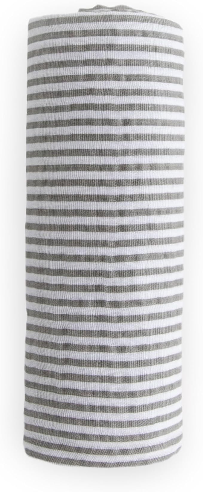 Little Unicorn Premium Cotton Swaddle Baby Blanket | Breathable Fabric | for swaddling, Play, Nursing & More (Grey Stripe)