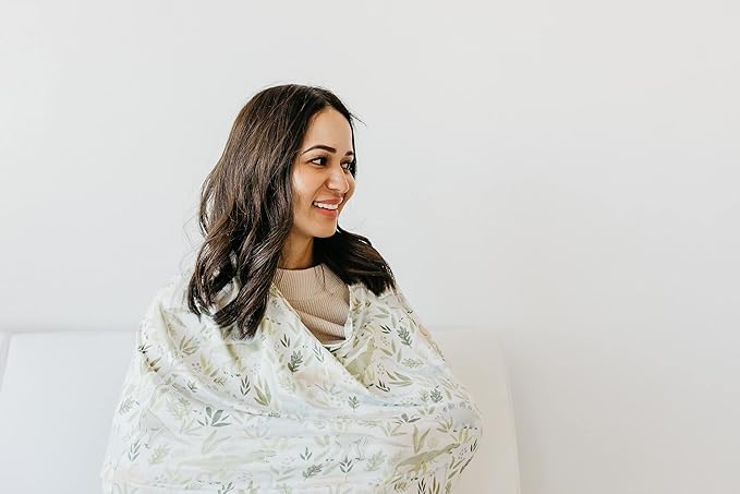 Copper Pearl Multi-Use Cover: Car Seat Covers, Nursing Cover, and Stroller Cover for Sun - Stretchy Fabric, All-Season Use, Stylish Designs, Easy Access for Moms - Rex