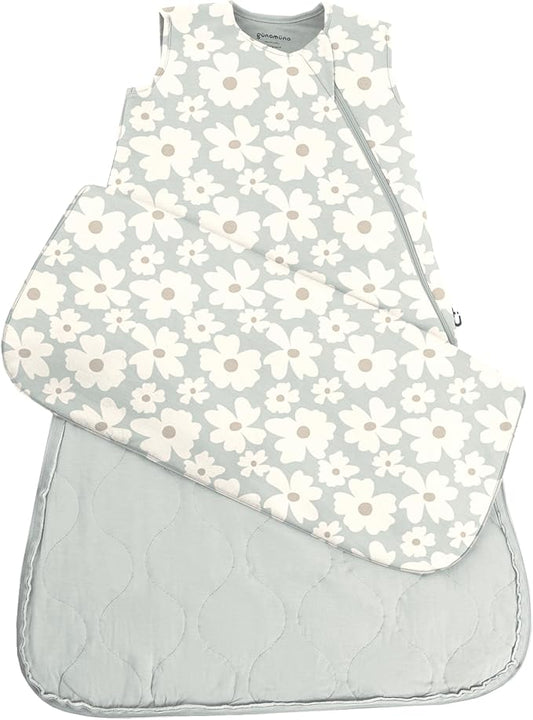 GUNAMUNA günamüna Unisex Baby, Toddler Wearable Blanket, Sleeping Bag Bamboo Rayon, Sleep Sack with Diaper Zipper, 1.0 TOG