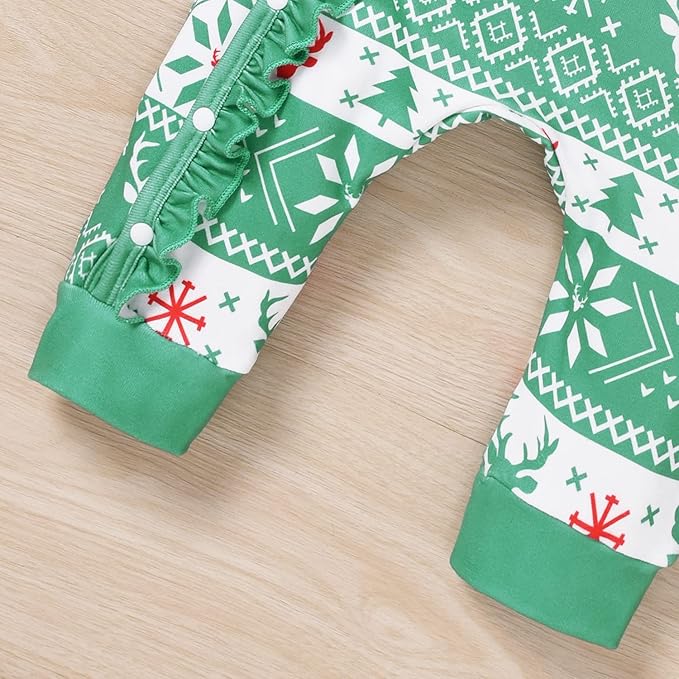 Aalizzwell Baby Girls Romper Outfit Fall Winter Clothes with Accessories