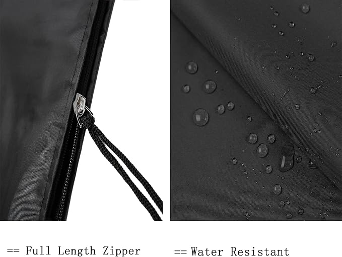 Patio Umbrella Covers for 10ft to 11ft Patio Umbrellas, Waterproof and Durable Market Parasol Ourdoor Umbrella Covers with Zipper and Rod