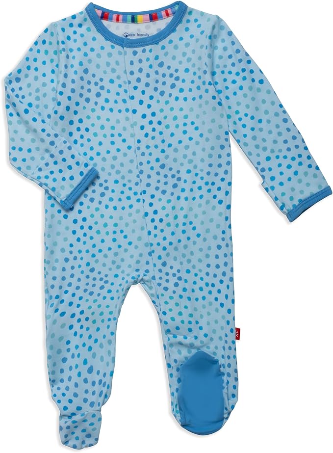 Magnetic Me Boys Modal Magnetic Baby Footie Pajamas | Silky Soft Modal Fabric | Baby Sleepers Available in Sizes PRE - 24M