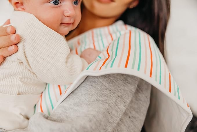 Copper Pearl Baby Burp Cloth Large 21''x10'' Size Premium Absorbent Triple Layer 3-Pack Gift Set Cindy