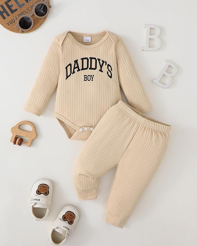 SUNNY PIGGY Baby Boy Clothes Newborn Infant Boys Outfits Romper Hat Pants 3PC Set 0-3 3-6 6-12 12-18 Month Clothing Gift