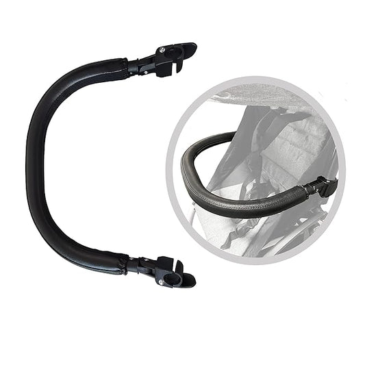 Baby Stroller Bumper Bar,Armrest, Handle, Crossbar Accessories for BBZ YoYo and Yoyo+,Black PU Leather