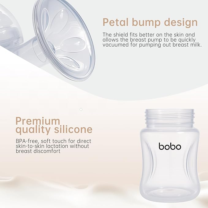 YOHKOH Manual Breast Pump with Silicone Cushion - Ultra Comfort & Quiet, BPA Free, 180ml (6oz) Milk Collector, Portable Breast Milk Catcher Baby Feeding Pumps