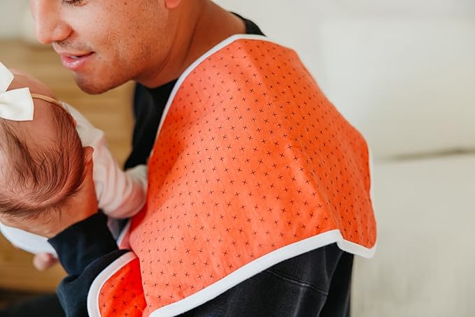 Copper Pearl Premium Baby Burp Cloths - 3-Pack Large Cotton Burp Cloths, Extra Soft Spit Up Rags with 3 Absorbent Layers, Perfect for Baby Boy and Baby Girl Gifts (21" x 10" Size, Viking Set)