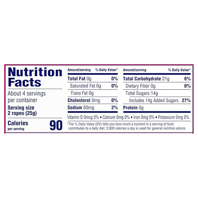 SweeTARTS Ropes, Candy, Watermelon Berry Collision, Soft and Chewy, 3.5 oz (Pack of 12)