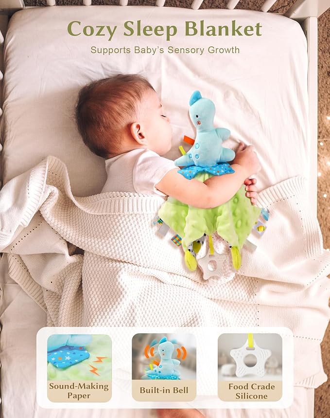 Coralogo Baby Shower Gift Basket - Baby Gift Set with Practical Diaper Caddy, Gifts for New Mom, Gender Reveal Gifts, New Born Essential Include Security Blanket Hat Bib Socks Mittens, Boy