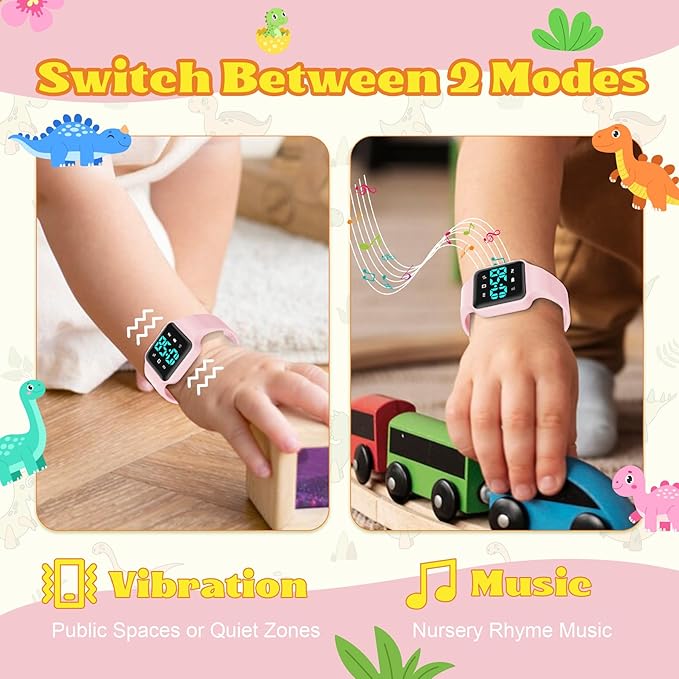 Toddler Potty Training Set – Potty Training Watch with Musical/Vibration Countdown Alerts, Fun Board Book, Progress Chart & Reward Stickers – Interactive Potty Training Kit for Kids Ages 2-6