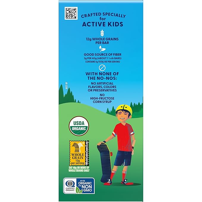 CLIF Kid Zbar - Iced Oatmeal Cookie - Soft Baked Whole Grain Snack Bars - USDA Organic - Non-GMO - Plant-Based - 1.27 oz. (18 Pack)