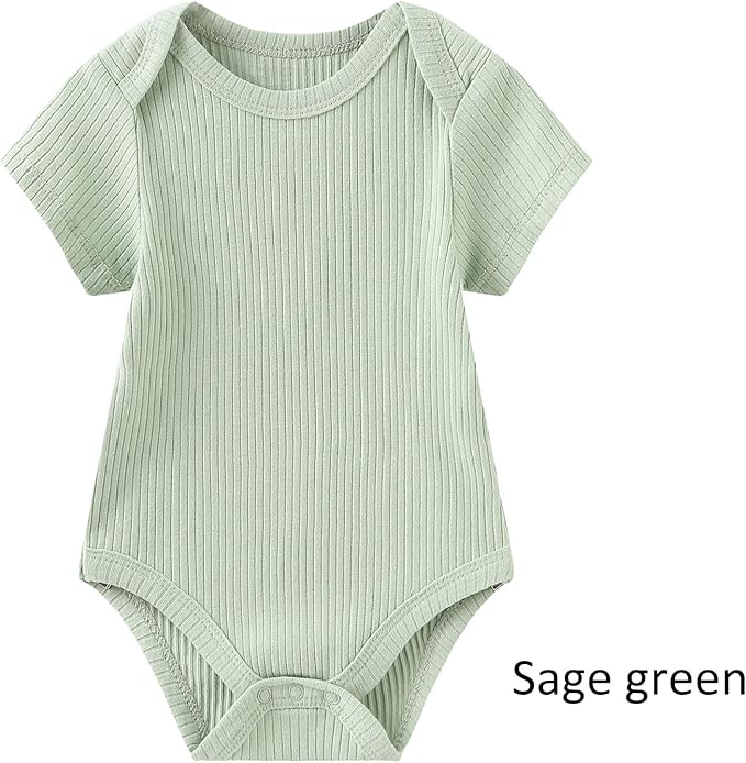 Baby Bodysuit Boy Girl Clothes Soft Newborn Infant Outfit Short Sleeve Romper