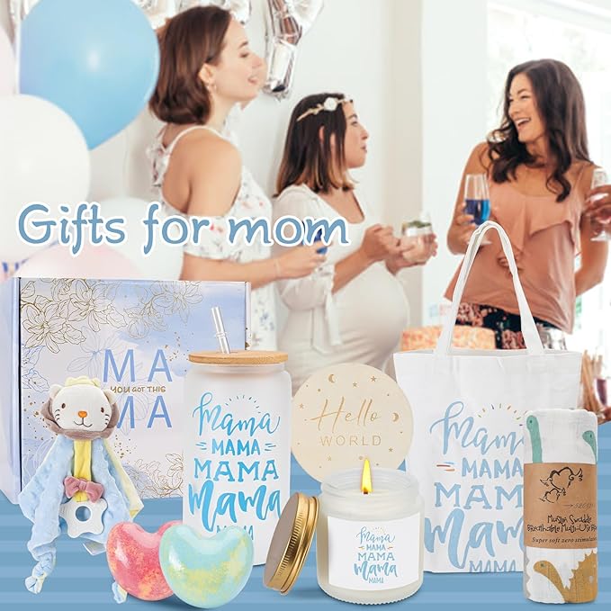 New Mom Gifts,Gifts for New Mom,New Mom Gifts for Women,Baby Shower Gifts,Baby Boy Gifts,Pregnancy Gifts,Postpartum Gifts for Mom,New Mom Gift Basket After Birth,Gender Reveal Gifts for Mom To Be