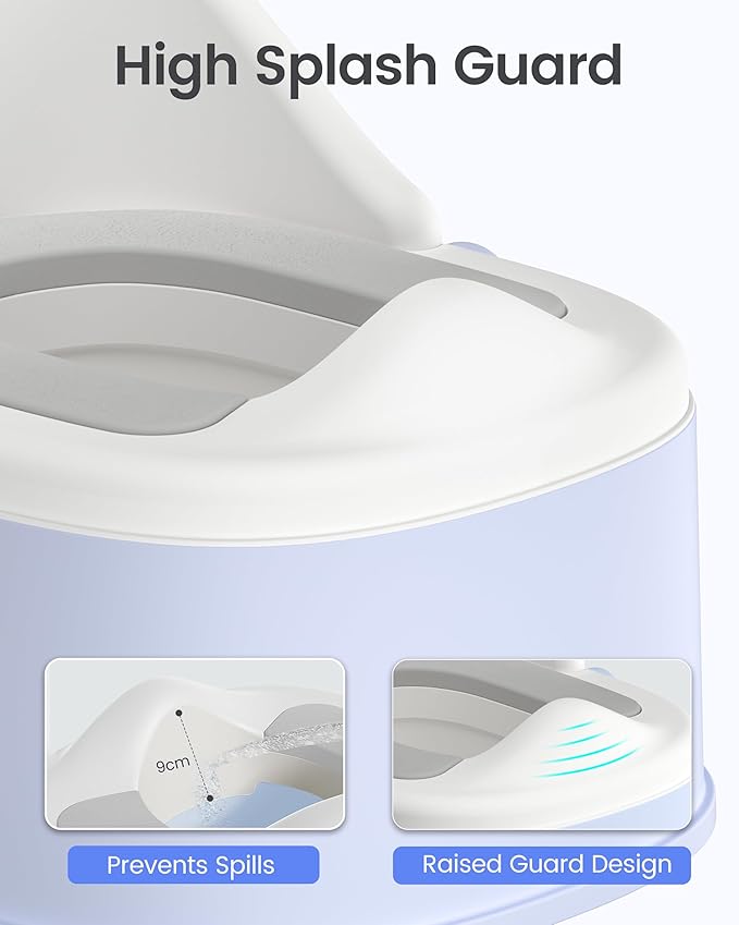 3-in-1 Toddler Potty Training Toilet for Boys and Girls Multi-use Baby Potty Chair for Toddlers 1-3 Training Potty Seat Toddler Toilet Baby Potty Training Seat with Step Stool (Blue)