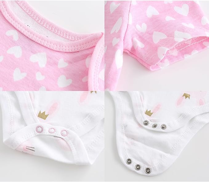 Newborn Layette Gift Set Bodysuits Pants for Baby Girl and Boy 24 Piece 100% Cotton Essentials and Accessories