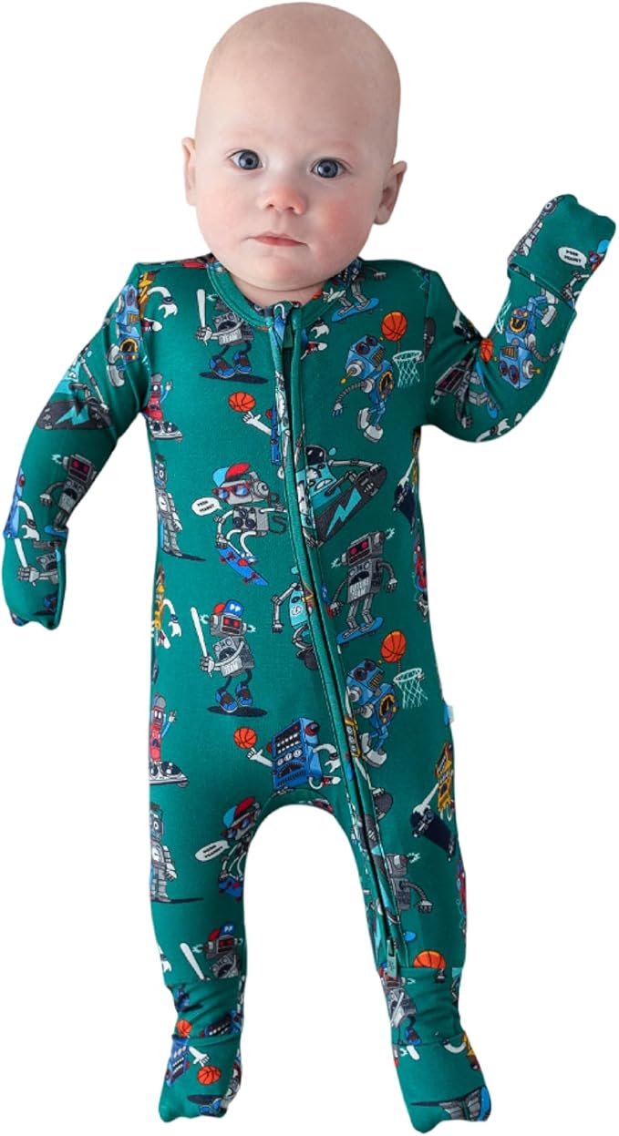 Posh Peanut Convertible Baby Sleepers - Girls Footless Baby Pajamas with 2 Way Zipper for Easy Diaper Changes